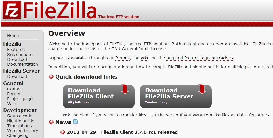 Instalar WordPress con el cliente FTP FileZilla